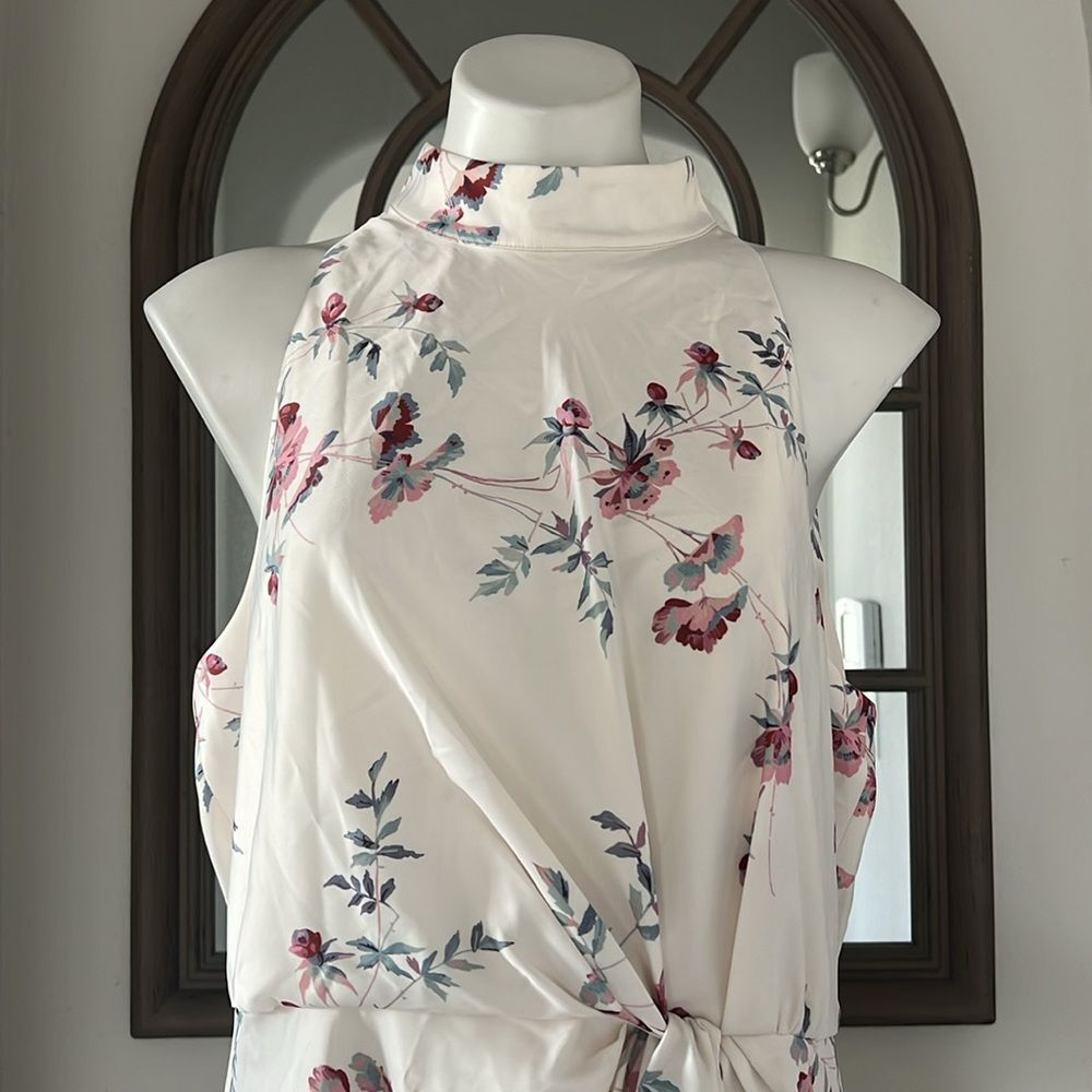 Ted Baker London Zoeeey Floral Halter Neck Midi Dress, NWT, Size 6 US 14 - Picture 13 of 16